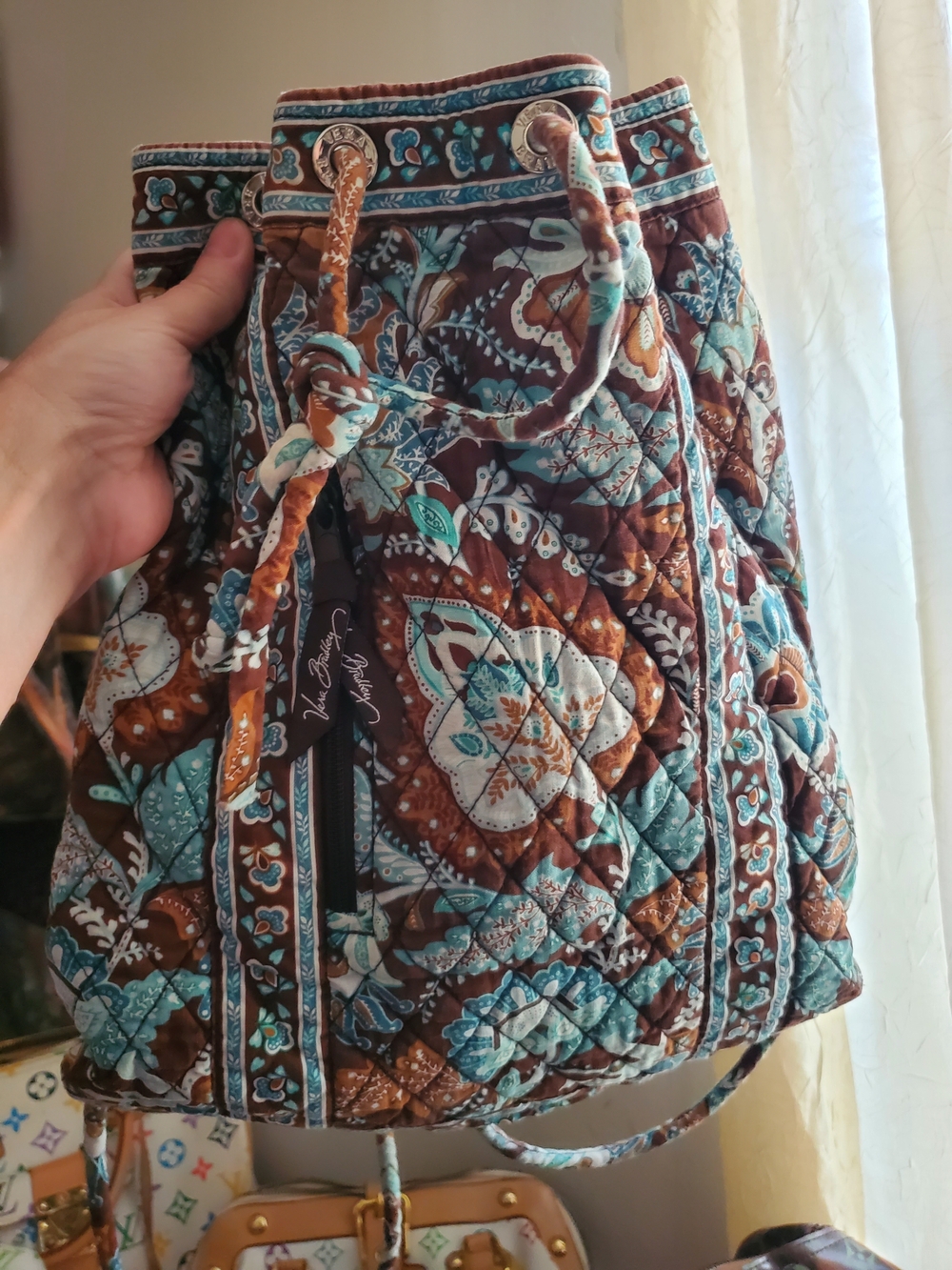 BUNDLE ONLY ITEM Vera Bradley Boho Backpack *FLAWS - Picture 4 of 16